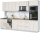 Миниатюра изображения товара Кухонный гарнитур Интерлиния Мила Лайт 3.0-ПМ3 (персидский жемчуг/персидский жемчуг/дуб бунратти)