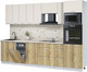 Миниатюра изображения товара Кухонный гарнитур Интерлиния Мила Лайт 3.0-ПМ3 (персидский жемчуг/дуб золотой/бискайская сосна)