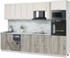 Миниатюра изображения товара Кухонный гарнитур Интерлиния Мила Лайт 3.0-ПМ3 (персидский жемчуг/дуб серый/серый каспий)