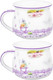 Миниатюра изображения товара Набор кружек Elan Gallery Лаванда New Bone China 420766