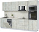 Миниатюра изображения товара Кухонный гарнитур Интерлиния Мила Лайт 3.05-ПМ3 (бетон лайт/бетон лайт/опал светлый)