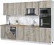 Миниатюра изображения товара Кухонный гарнитур Интерлиния Мила Лайт 3.05-ПМ3 (дуб серый/дуб серый/дуб бунратти)