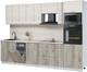 Миниатюра изображения товара Кухонный гарнитур Интерлиния Мила Лайт 3.05-ПМ3 (вудлайн кремовый/дуб серый/травертин серый)