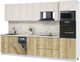 Миниатюра изображения товара Кухонный гарнитур Интерлиния Мила Лайт 3.2-ПМ3  (персидский жемчуг/дуб золотой/бискайская сосна)