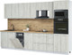 Миниатюра изображения товара Кухонный гарнитур Интерлиния Мила Лайт 3.2-ПМ3  (дуб белый/дуб белый/дуб бунратти)