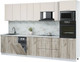 Миниатюра изображения товара Кухонный гарнитур Интерлиния Мила Лайт 3.2-ПМ3 (персидский жемчуг/дуб серый/серый каспий)