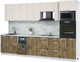 Миниатюра изображения товара Кухонный гарнитур Интерлиния Мила Лайт 3.2-ПМ3 (персидский жемчуг/дуб веллингтон/серый каспий)