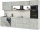 Миниатюра изображения товара Кухонный гарнитур Интерлиния Мила Лайт 3.3-ПМ3  (бетон лайт/бетон лайт/опал светлый)