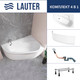 Миниатюра изображения товара Ванна акриловая Lauter Valencia 170x110 / 2102170R (с ножками и лицевым экраном и сифоном 21Y11020 хром)