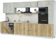 Миниатюра изображения товара Кухонный гарнитур Интерлиния Мила Лайт 3.6-ПМ3  (бетон лайт/дуб золотой/опал светлый)
