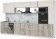 Миниатюра изображения товара Кухонный гарнитур Интерлиния Мила Лайт 3.6-ПМ3 (персидский жемчуг/дуб белый/серый каспий)