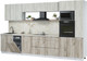 Миниатюра изображения товара Кухонный гарнитур Интерлиния Мила Лайт 3.6-ПМ3  (дуб белый/дуб серый/опал светлый)
