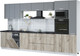 Миниатюра изображения товара Кухонный гарнитур Интерлиния Мила Лайт 3.6-ПМ3  (серебро/дуб серый/кастилло темный)