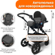 Миниатюра изображения товара Детская универсальная коляска Bubago Model Zoom 3 в 1 / BG 196-2  (темно-серый)