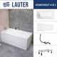 Миниатюра изображения товара Ванна акриловая Lauter Seraphina 170x80 / 2112170L (с ножками, лицевым экраном и сифоном 21Y31002 белый)