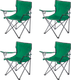 Миниатюра изображения товара Комплект кресел складных Sundays ZC-CC005 (4шт, темно-зеленый)