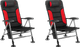 Миниатюра изображения товара Комплект кресел складных Coyote HYK001 (2шт, черный/красный)