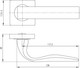Миниатюра изображения товара Ручка дверная Ajax furniture K.JK51.EVO SN/CP-3 (матовый никель/хром )