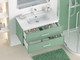 Миниатюра изображения товара Тумба с умывальником Brevita Verde 90 / Ver-09090-0102Я+B-OND090-01