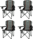 Миниатюра изображения товара Комплект кресел складных Coyote HKC-1146L (4шт, серый/черный)