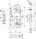 Миниатюра изображения товара Защелка врезная Punto ML96WC-50/BL ABG (бронза)