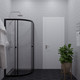 Миниатюра изображения товара Душевой уголок Saniteco SNT-801 90х90 без поддона (черный/прозрачное стекло)