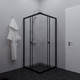 Миниатюра изображения товара Душевой уголок Saniteco SNT-802 Cube 90х90 без поддона (черный/прозрачное стекло)