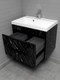 Миниатюра изображения товара Тумба под умывальник Домино Unit 70 Forta B2 (черный)