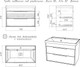 Миниатюра изображения товара Тумба под умывальник Домино Unit 80 Alfa B2