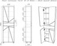 Миниатюра изображения товара Шкаф-пенал для ванной Домино Vector 60 с одним ящиком (светлый бетон)