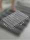Миниатюра изображения товара Коврик для ванной ILLU 50x80 / xb24123036-3 (серый)