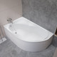 Миниатюра изображения товара Ванна акриловая Lauter Geneva 170x105 / 2103170L (с каркасом и сифоном 21Y32002 белый)