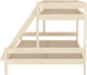 Миниатюра изображения товара Двухъярусная кровать ФанДОК Ф-136.1-01 90x140/200 (лак)