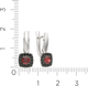 Миниатюра изображения товара Серьги из серебра ZORKA 03S5046 (с гранатами и наношпинелью)