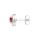 Миниатюра изображения товара Серьги из серебра ZORKA 03S50115.ZZ (с гранатом и фианитами)