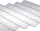 Миниатюра изображения товара Монолитный поликарбонат ИМпласт 150х40 0.9мм / 15472 (5 листов, профилированный, шифер прозрачный)