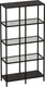 Миниатюра изображения товара Стеллаж Мебельград Нора 900 90x175.4x36 (металл/стекло)