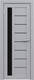 Миниатюра изображения товара Дверь межкомнатная Юни Амати 04 60x200 (грей/стекло черное)