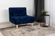 Миниатюра изображения товара Кресло-кровать DiArt Элли 800 (велюр Sensey deep blue/ножки светлые)