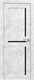 Миниатюра изображения товара Дверь межкомнатная Юни Амати 18 80x200 (бетон снежный/стекло черное)