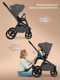 Миниатюра изображения товара Детская универсальная коляска Sweet Baby 2в1 SBL Orso (темно-серый)