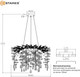 Миниатюра изображения товара Люстра Estares Roxana 55 E14х8 R-600x1200-CHROME/CRYSTAL-220-IP20