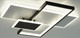 Миниатюра изображения товара Люстра Estares Lamparas 90W 3L-APP-500x500x70-WHITE/BLACK/WHITE-220-IP20