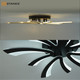 Миниатюра изображения товара Люстра Estares Alessia 100W 5F-APP-750х76-BLACK/WHITE-220-IP20
