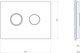 Миниатюра изображения товара Кнопка для инсталляции Cersanit Accento Circle для Aqua 69074 (хром глянец)
