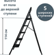 Миниатюра изображения товара Лестница-стремянка Sarayli Cтальная 011356 (5ст)