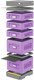 Миниатюра изображения товара Улей Lyson Дадан На 10 Рамок / WKG9PU (фиолетовый/серый)