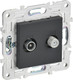 Миниатюра изображения товара Розетка IEK Skandy SK-AF20-O-K53 (графит)