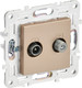 Миниатюра изображения товара Розетка IEK Skandy SK-AF20-O-K98 (песочный)
