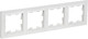 Миниатюра изображения товара Рамка для выключателей и розеток IEK Brite BR-M42-K91 (арктический белый)